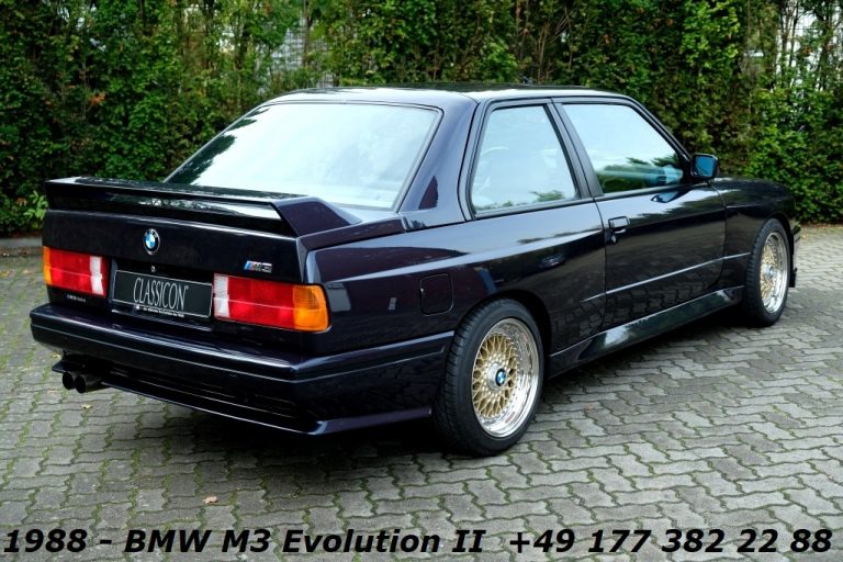 1988 - BMW M3 E30 Evolution II - 39 - classicon.de - CLASSICON ...